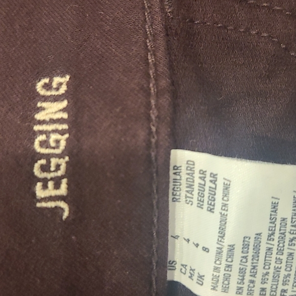 American Eagle Hi-Rise Jeggings Purple - Picture 3 of 8